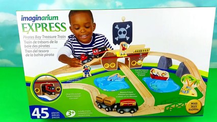 Pirate Ship Children Treasure Hunting Train Toy Learn Sea Animals Names for Babies Kids Toddler Toys