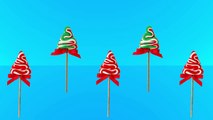 Christmas Tree Shaped Lollipops Finger Family Finger family Cartoon Animation nursery Rhymes