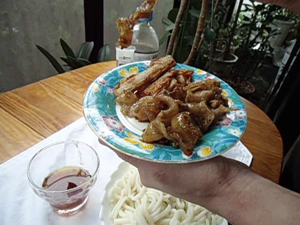 Chilled udon  Japanese food 冷やしうどん