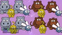 wild animals for kids hd in English. Learning patterns savage animals for children.
