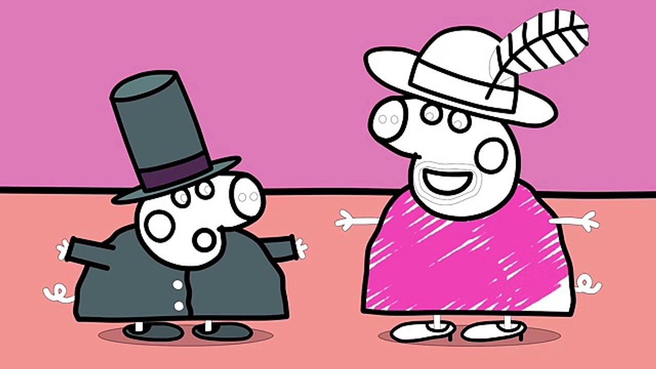 Coloring Pages Peppa Pig Coloring book Peppa pig and George actors theater