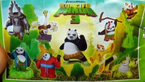 Kung Fu Panda 3 surprise eggs!!! Unboxing 3 Kinder surprise eggs For Kids TOYS Surprise Collection