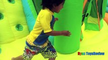 GIANT INFLATABLE SLIDE for kids Little Tikes 2 in 1 Wet 'n Dry Bounce Children play center-fv