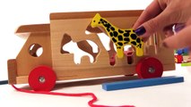Kid's BRIO Toys - ZOO TRUCK JIGSAW- Learn Wild Animals PUZZLE! Learn to Count Games for Children