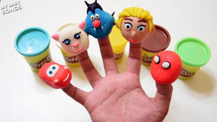 Spongebob Squarepants Play Doh Finger Family Surprise Nursery Rhymes for Children