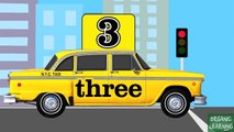 NYC Taxi Cabs Teaching Kids Numbers 1 to 10 - Learning Number Counting for Children