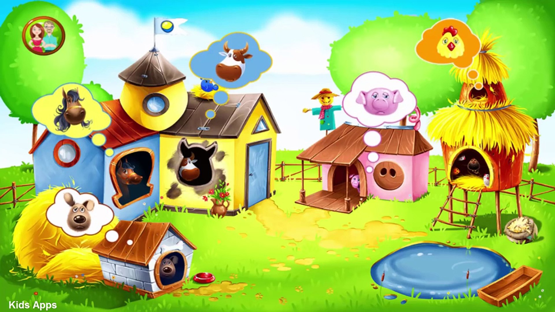 ⁣Farm Animals   Learn Animals for Kids