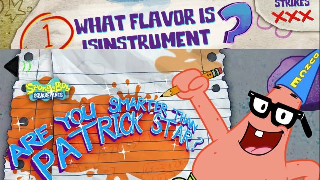 Spongebob Squarepants -are you Smarter than patrick star -Spongebob Games