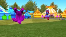 Colors Spiderman Vs Dinosaurs | Frozen Elsa Gorilla Finger Family Nursery Rhymes Songs Compilation