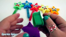 Learn Colors Play Doh Stars Candy Twinkle Little Star Finger Family Nursery Rhymes Slime Balloons