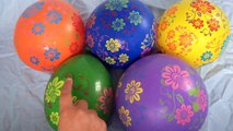Lean Colours Flower Wet Balloons compilation - Color Flower Finger Balloon Nursery Rhymes