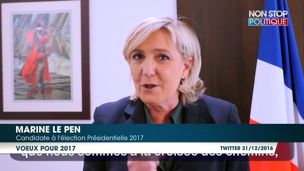 Marine Le Pen présente ses voeux "de combat" pour 2017