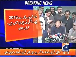Won't let elections to be held until appointment of a neutral umpire - Imran Khan