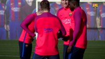 FC Barcelona training session: Last workout of the year