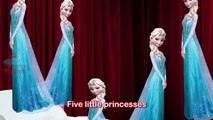 #Frozen - #Five #Little #Elsa #Jumping on The Bed #Nursery #Rhyme for children