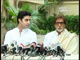 Amitabh and Abhishek Bachchan talks about the new born child