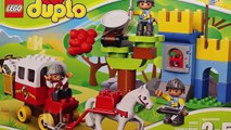 Toy Story Rex Dinosaur Attacks Duplo Lego Castle with Mr Potato Head in Stop Motion Toy Review