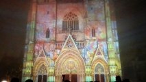 Illuminations à la cathédrale de Nantes