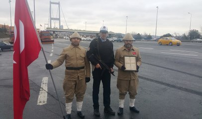 15’lilerin torunları 15 Temmuz Şehitler Köprüsü’nde nöbete başladı