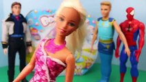 Barbie Mike The Merman Spiderman and Disney Frozen Hans make Barbie Baby Beados DisneyCarToys