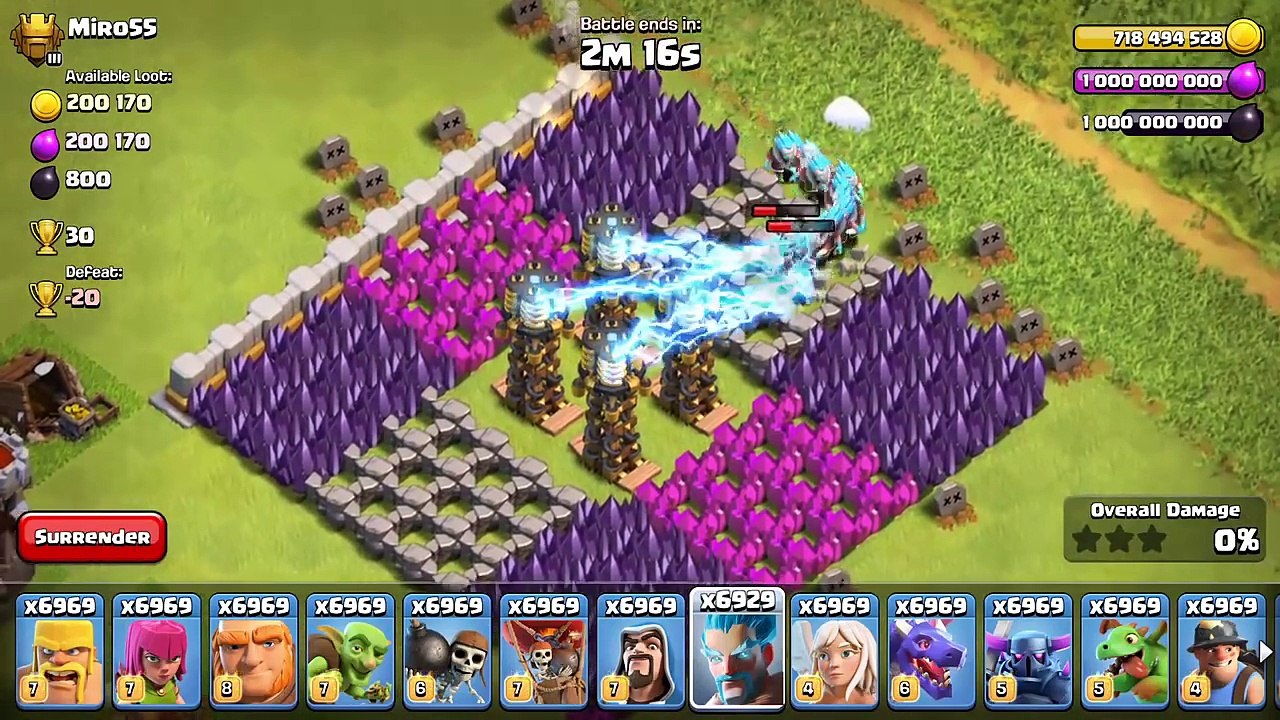 Ice Wizards Vs All Tesla U Won't Believe Who Wins - Clash Of Clans