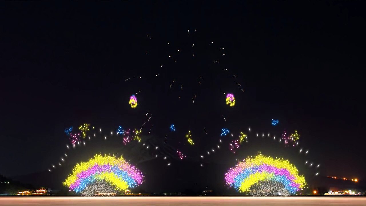 Mount Fuji  Fireworks