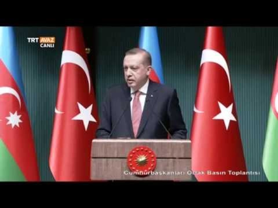 Cumhurbaşkanları Ortak Basın Toplantısı (İlham Aliyev - Recep Tayyip Erdoğan) - TRT Avaz
