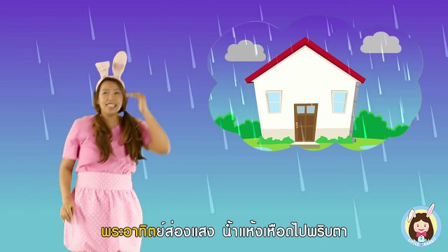 เพลง แมงมุมลายตัวนั้น | Itsy Bitsy Spider | การ์ตูน เพลงเด็ก | Nursery Rhymes by Little Rabbit