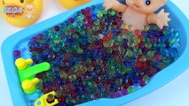Learn Colors Baby Doll Bath Playing Time Duck Rainbow Colours Balls For Kids Tuddler