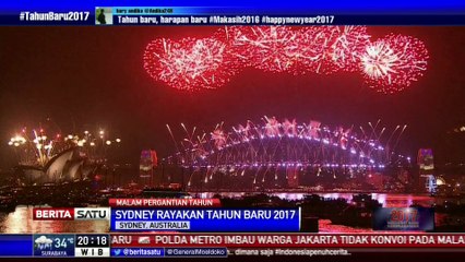 Suasana Malam Tahun Baru di Sydney