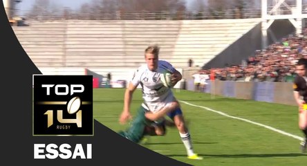 TOP 14 ‐ Essai Duhan VAN DER MERWE (MHR) – Pau-Montpellier – J15 – Saison 2016/2017