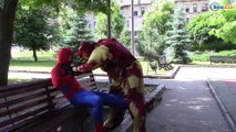 Spiderman vs Ironman w/ Superheroes Battle in Real Life - Death Fight