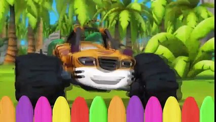 Blaze and the Monster Finger Family Nursery Rhymes By Peppa Pig Play Doh