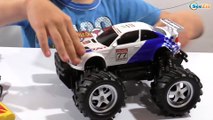 Monster Truck BMW. Video for kids – unboxing toys trucks. Cars Toys Review Episode 17