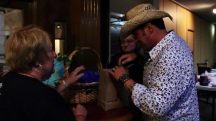 Franz Goovaerts receives a gift from Jerry Lee Lewis Estate Elvis Week 2016