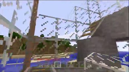 Minecraft for Xbox 360 #63 - Building my Minecart Track and Glass fun