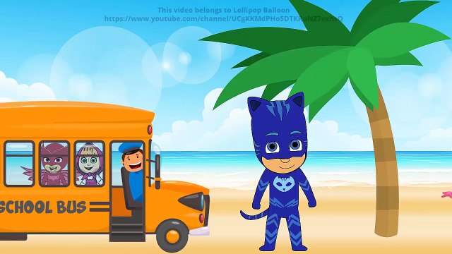 Masha And The Bear cry Romeo took School Bus wheel PJ Masks Owlette