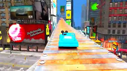 Goofy and Mickey Mouse Disney cars Dinoco King 43 & Hudson Hornet Children s Songs