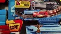 NEW 2016 Cars Drop and Jump Gray STORY SETS - Disney Pixar Cars Dinoco Hauler Mcqueen The King