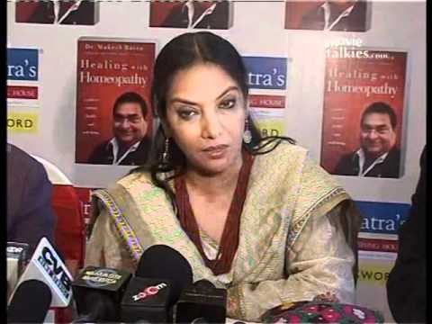 Shabana Azmi at the 'Healing With Homeopathy' Book Launch
