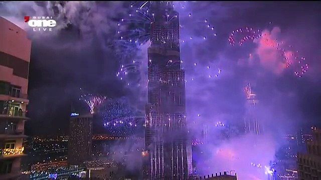 Dubai 2017 New Year's Eve Fireworks Burj Khalif New Year Ceremony And Fireworks