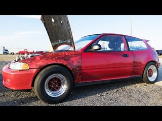 Turbo DRAG Civic - Stick Shifted ROCKET!