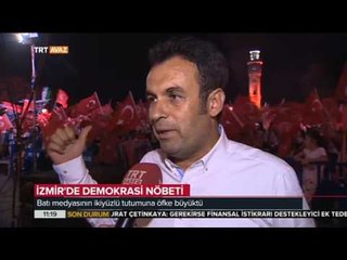Batı Medyasının İkiyüzlü Tutumuna Öfke Büyük - İzmir'de Demokrasi Nöbeti - TRT Avaz