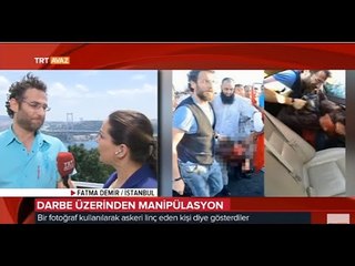 Bir Fotoğraf ile Askeri Linç Eden Kişi Diye Gösterdiler - Manipülasyon - TRT Avaz