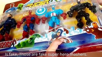 Is fake, Those are fake super hero mashers