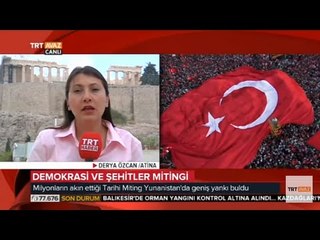 Türkiye'deki Demokrasi Mitingi Yunanistan'da Nasıl Yankı Buldu? - TRT Avaz