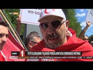 FETÖ'nün Çiftliğinin Karşısında Pensilvanya'da Demokrasi Mitingindeki Türkler - TRT Avaz