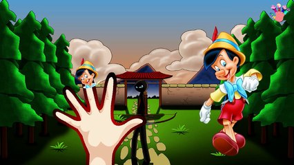 Pinocchio Finger Family Nursery clhildren rhymes | Finger family songs kids rhymes
