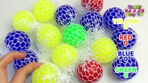 Learn Colours with Super Squishy Blob Balls | Squishy Mesh Slime Ball | Squishy Stress Ball