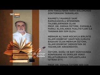Yazar ve Akademisyen Prof. Dr. Osman Öztürk'ün Hayatı - Devrialem  TRT Avaz